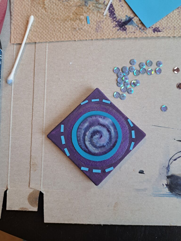 Aquarell Galaxie DIY Collage